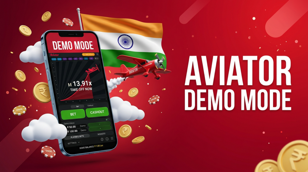 Aviator demo version offering virtual credits and realistic crash game experience without real money